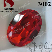 Accesorios sueltos de lujo de Crystal Oval, grano de piedra (DZ-3002)